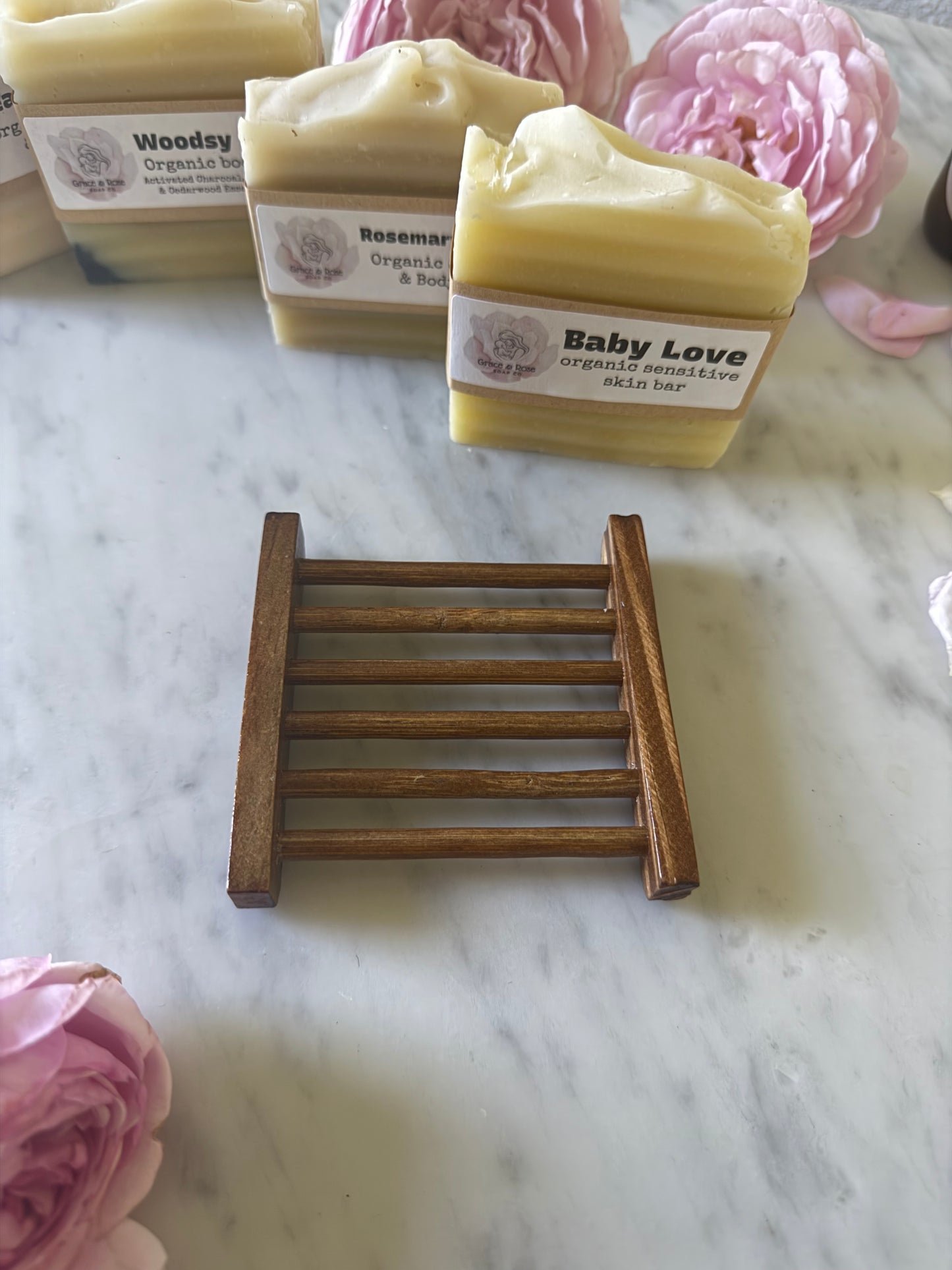 Wood Bar Soap Holder