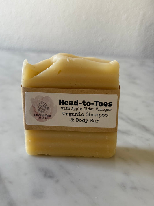 Head-to-Toes Organic Shampoo Bar (3 pack)