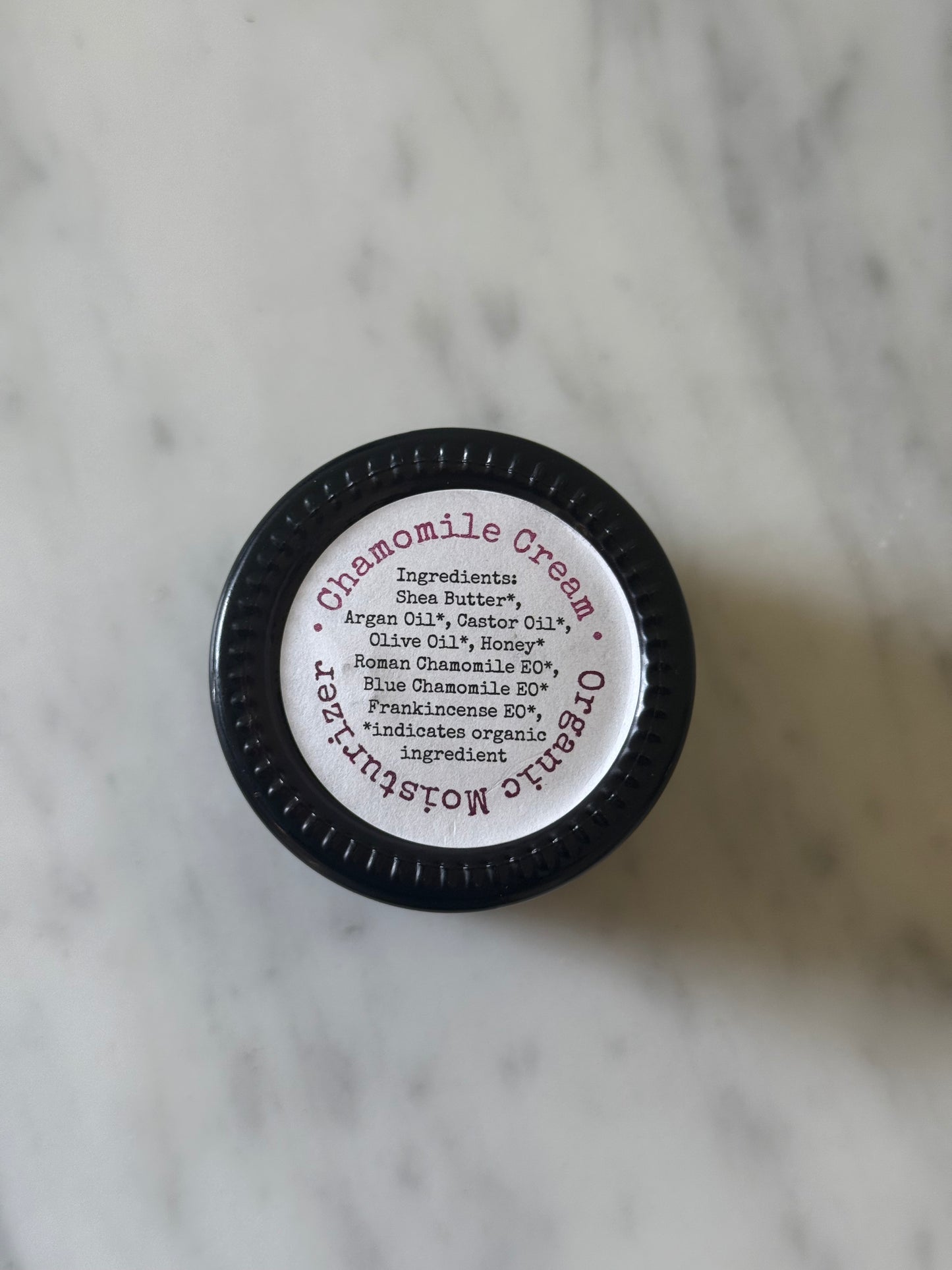 Chamomile Cream: Organic Moisturizer